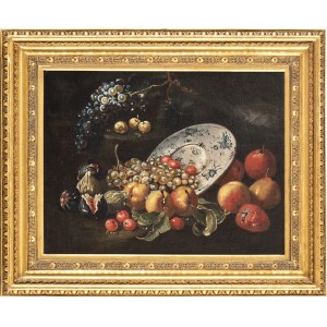 NEAPOLITAN SCHOOL, 17th CENTURY, Still life of fruit with porcelain plate