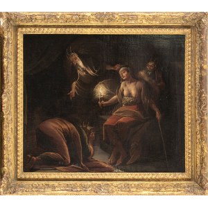 CIRCLE OF DOMINICUS VAN WIJNEN, SECOND HALF OF 17th CENTURY, Witchcraft scene