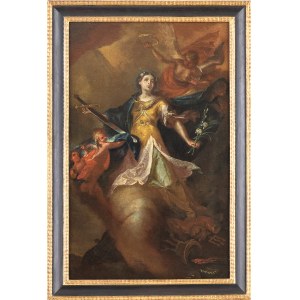 SCUOLA EMILIANA, SECOND HALF OF 17th CENTURY, Apotheosis of Saint Martina virgin and martyr