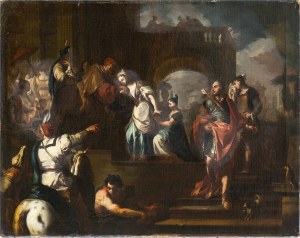 AMBIT OF FRANCESCO SOLIMENA (Canale di Serino, 1657 - Barra, 1747), Rebecca's departure from her parents