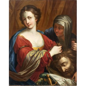 GIOVANNI ANDREA SIRANI (Bologna, 1610 - 1670) AND WORKSHOP, Judith with the head of Holofernes