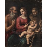 GIOVANNI BATTISTA RAMENGHI CALLED BAGNACAVALLO JUNIOR (Bologna, 1521 - 1601), ATTRIBUTED TO, Madonna and Child between Saint Jerome and Saint Francis