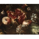 MICHELANGELO PACE DEL CAMPIDOGLIO (Rome, 1610 - 1670), Still life of pumpkins, pomegranates, grapes, figs and peaches