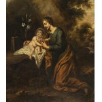 WILLEM VAN HERP (Antwerp, 1614 - 1677), ATTRIBUTED TO, a) The Vision of St. Anthony of Padua; b) Baptism of Christ - Pair of paintings.