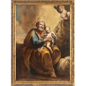 EMILIAN SCHOOL, 17th CENTURY, Saint Joseph with the Infant Jesus