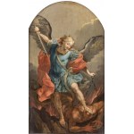 FOLLOWER OF GUIDO RENI, 17th / 18th CENTURY, Saint Michael Vanquishing Satan