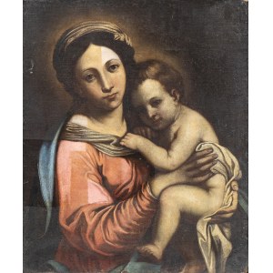 CIRCLE OF GIOVANNI BATTISTA SALVI CALLED SASSOFERRATO (Sassoferrato, 1609 - 1685), Virgin and Child