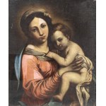 CIRCLE OF GIOVANNI BATTISTA SALVI CALLED SASSOFERRATO (Sassoferrato, 1609 - 1685), Virgin and Child