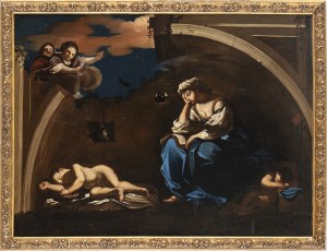 FOLLOWER OF GIOVANNI FRANCESCO BARBIERI CALLED GUERCINO, Allegory of the Night