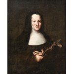 CENTRAL-ITALIAN SCHOOL, 17th / 18th CENTURY, Portrait of a Carmelite nun with crucifix