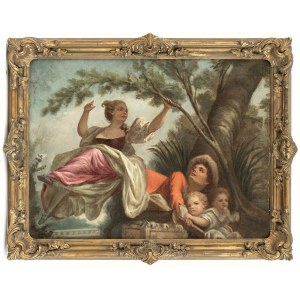 FOLLOWER OF JEAN-HONORÉ FRAGONARD, FIRST HALF 19th CENTURY, The swing