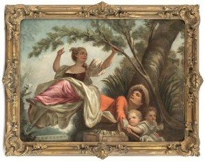 FOLLOWER OF JEAN-HONORÉ FRAGONARD, FIRST HALF 19th CENTURY, The swing