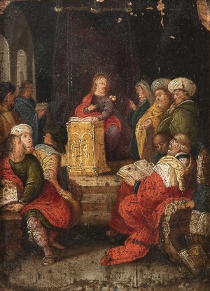 AMBITO DI FRANS FRANCKEN II (Antwerp, 1581 - 1642), Christ among the Doctors