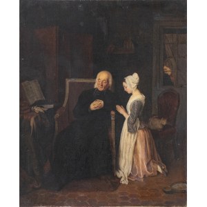 CIRCLE OF JEAN ALPHONSE ROEHN (1799 - 1864), Prelate confessing a young girl