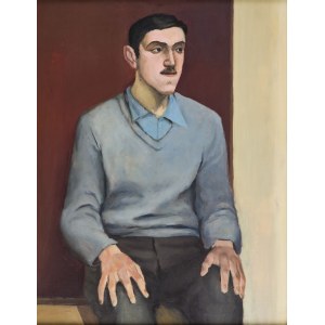 Andrzej Wróblewski (1927 Wilna - 1957 Tatra-Gebirge), Porträt eines Mannes, 1950