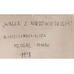 Danuta Leszczyńska-Kluza (1926 Przemyśl - 2019 Kraków), Walka z niedźwiedziem, 1998