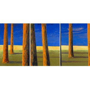 Jacek Zieminski (b. 1953, Warsaw), Trees - triptych, 1995