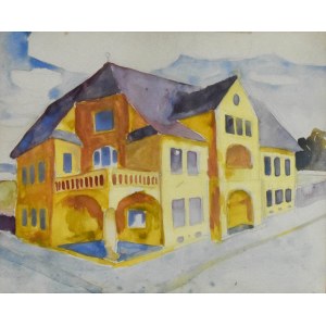 Stanisław KAMOCKI (1875-1944), Dom w mieście - studium perspektywy, ok. 1898