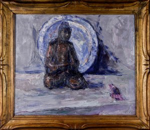 Włodzimierz TERLIKOWSKI (1873-1951), Martwa natura z figurą Buddy, 1920