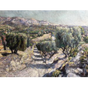 Author unknown, View from the south of France - view of Port de Provence and Chaine des Alpilles