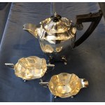 Haddon Place Plating Factory, Art Deco four-piece coffee and tea set