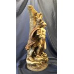 Königliche Porzellanmanufaktur Dux - Böhmen, Figurale Vase mit den Figuren von Perseus und Andromeda