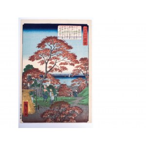 Holzschnitt von Hiroshige aus dem Jahr 1862
