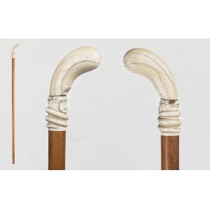 European late 19th century workshop, Walking stick, attributive, circa 1870.