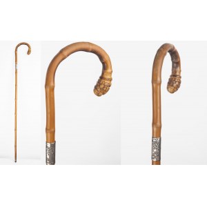 Dutch workshop, 19th century, Light walking stick, 3rd quarter of 19th century.