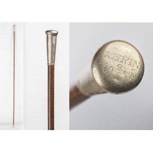 Scandinavian workshop, first half of the 20th century, Women's attribution cane, 1934.