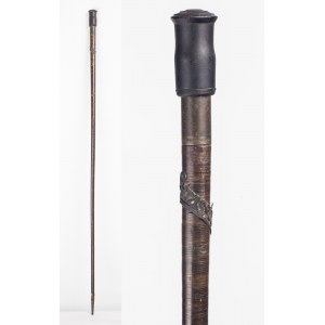 French workshop, 19th/20th c., Walking stick, commemorative, circa 1880.