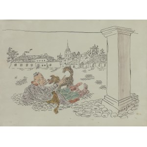 Maja BEREZOWSKA (1898 - 1978), Pies ci mordę lizał, 1954 r.