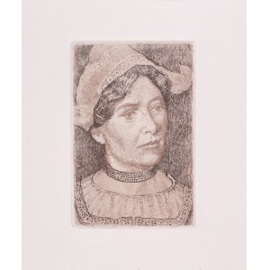 Fryderyk Lachner (1856-1923), Głowa Holenderki [Portret żony artysty]