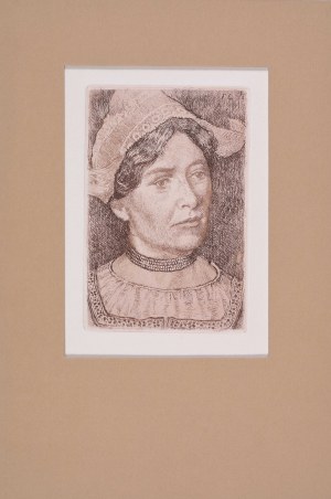 Fryderyk Lachner (1856-1923), Głowa Holenderki [Portret żony artysty]