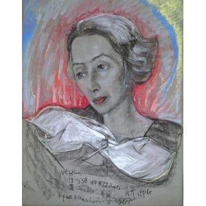 Stanisław Ignacy Witkiewicz (1885-1939), Porträt von Zofia Szumanowa, geborene Szczepanowska. 19 II 1938.