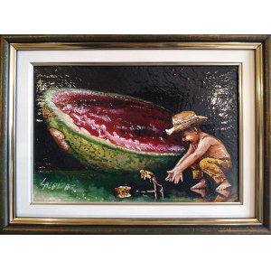 Carlos Alpizar Gonzalez, Die Wassermelone und der Junge.