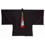 Anna Katarzyna Borowczak/Józef Wilkoń, Harem Dwustronne hour art kimono z haftem wg ilustracji Józefa Wilkonia, 2021