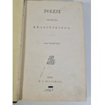 KRASIŃSKI Zygmunt - POEZJE Tom I-II Lipsk [1872]