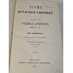 CHODŹKO Ignacy - PISMA Volume I-III Vilnius 1880