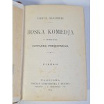 DANTE Alighieri - THE BOSKA COMEDIA Warsaw 1899-1906 Translated by Edward Porębowicz