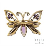 Brooch-bracelet for a boa constrictor in the form of a butterfly, early 20th century.