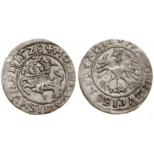 Polen, halber Pfennig, 1528 V, Vilnius