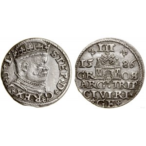 Polen, Trojak, 1586, Riga