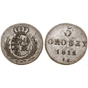 Polska, 5 groszy, 1811 IS, Warszawa