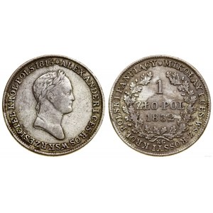 Polska, 1 złoty, 1832 KG, Warszawa