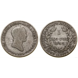 Poland, 1 zloty, 1832 KG, Warsaw