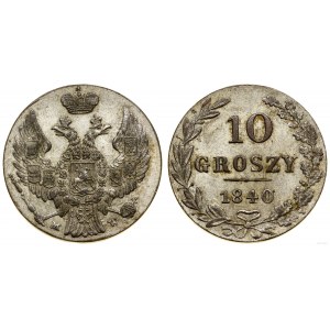 Polska, 10 groszy, 1840 MW, Warszawa