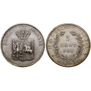 Polska, 5 złotych, 1831 KG, Warszawa