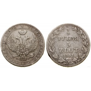 Polska, 3/4 rubla = 5 złotych, 1841 MW, Warszawa