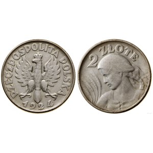 Poland, 2 zloty, 1924, Philadelphia